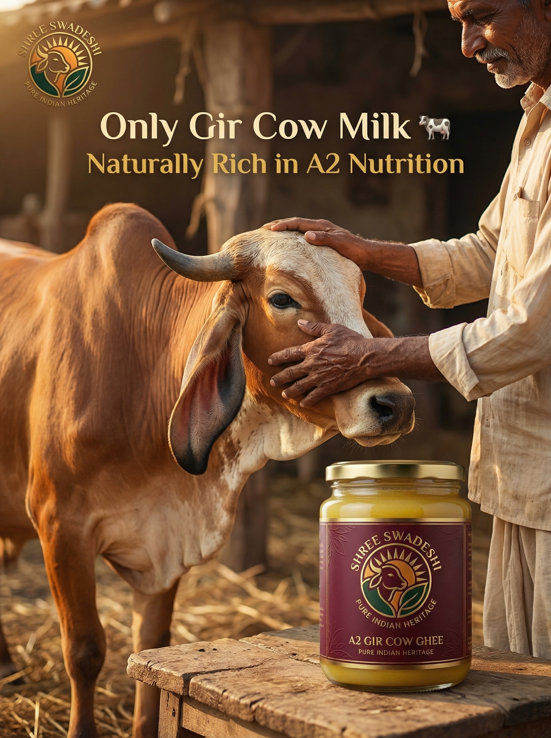 cow and farmer